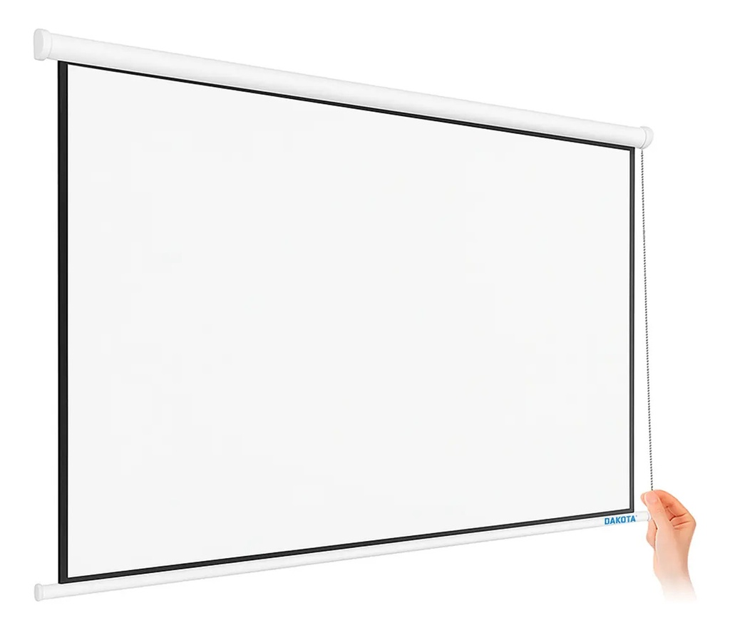 Pantalla Proyector 120 Pulgadas Dakota Para Colgar Pared Retráctil