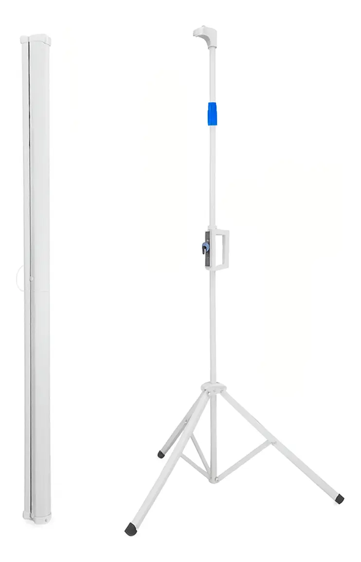 Pantalla Proyector 120 Pulgadas Dakota Con Pie Trípode Blanco