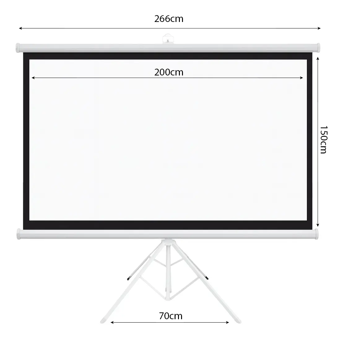 Pantalla Proyector 120 Pulgadas Dakota Con Pie Trípode Blanco