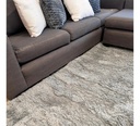 Alfombra Pelo 200x240cm Dakota Alf240 Suave Antideslizante Multiuso Living Dormitorio Baño Color Gris 2.4 M 2 M