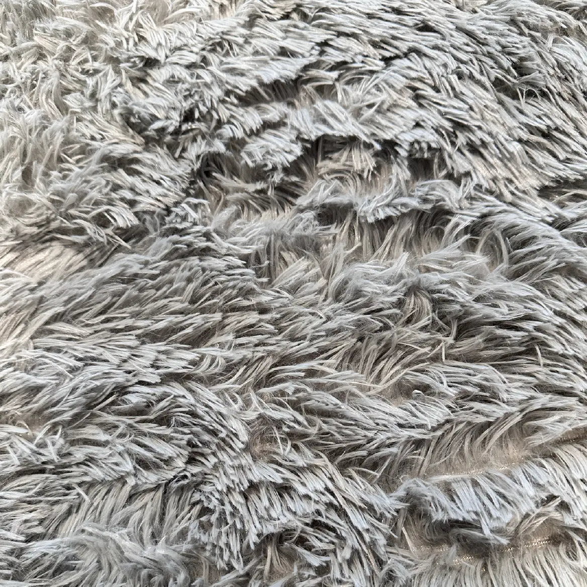 Alfombra Pelo 200x240cm Dakota Alf240 Suave Antideslizante Multiuso Living Dormitorio Baño Color Gris 2.4 M 2 M