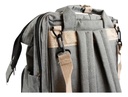 Bolso Mochila Cambiador Maternal Térmica Bebes Dakota Bb Mo Unisex Color Gris Claro Rayas
