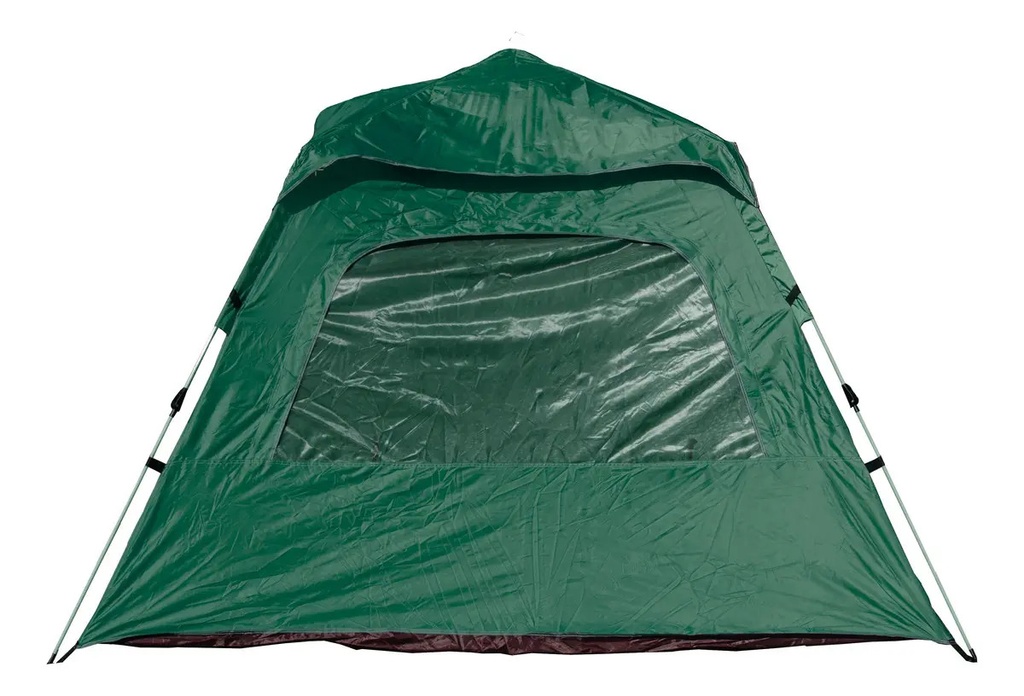 Carpa Autoarmable Para 6 Personas Dakota Automática 240x240x154cm Color Verde Verde Oscuro