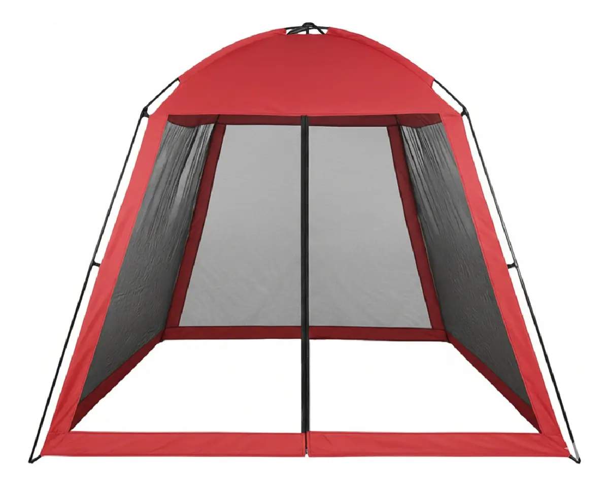 Carpa Gazebo De Facil Armado Dakota 300x300x190cm Color Rojo Rojo Bermellón