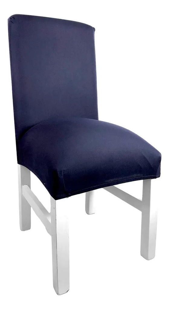 Fundas Cubre Sillas Elastizadas Dakota Pack X6 100% Poliéster Calidad Premium Color Azul Liso