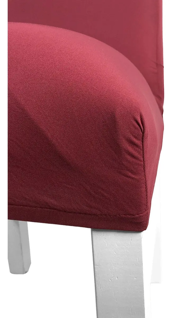 Fundas Cubre Sillas Elastizadas Dakota Pack X6 100% Poliéster Calidad Premium Color Rojo Liso