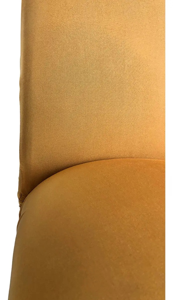 Fundas Cubre Sillas Elastizadas Dakota Pack X6 100% Poliéster Calidad Premium Color Marrón Habano