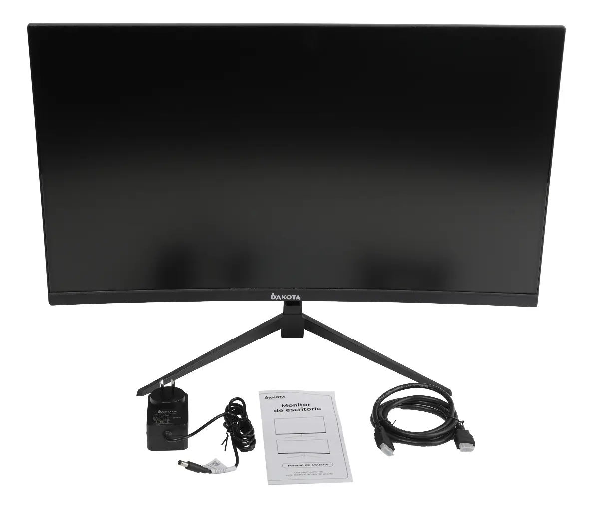 Monitor Curvo Dakota 24  Full Hd 75hz Hdmi Vga Soporte Vesa Negro