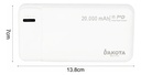 Cargador Portátil Dakota Power Bank Carga Rápida Negro