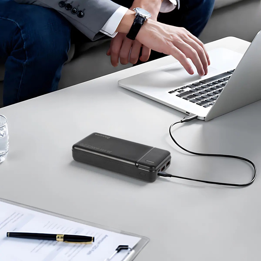 Cargador Portátil Dakota Power Bank Carga Rápida Negro