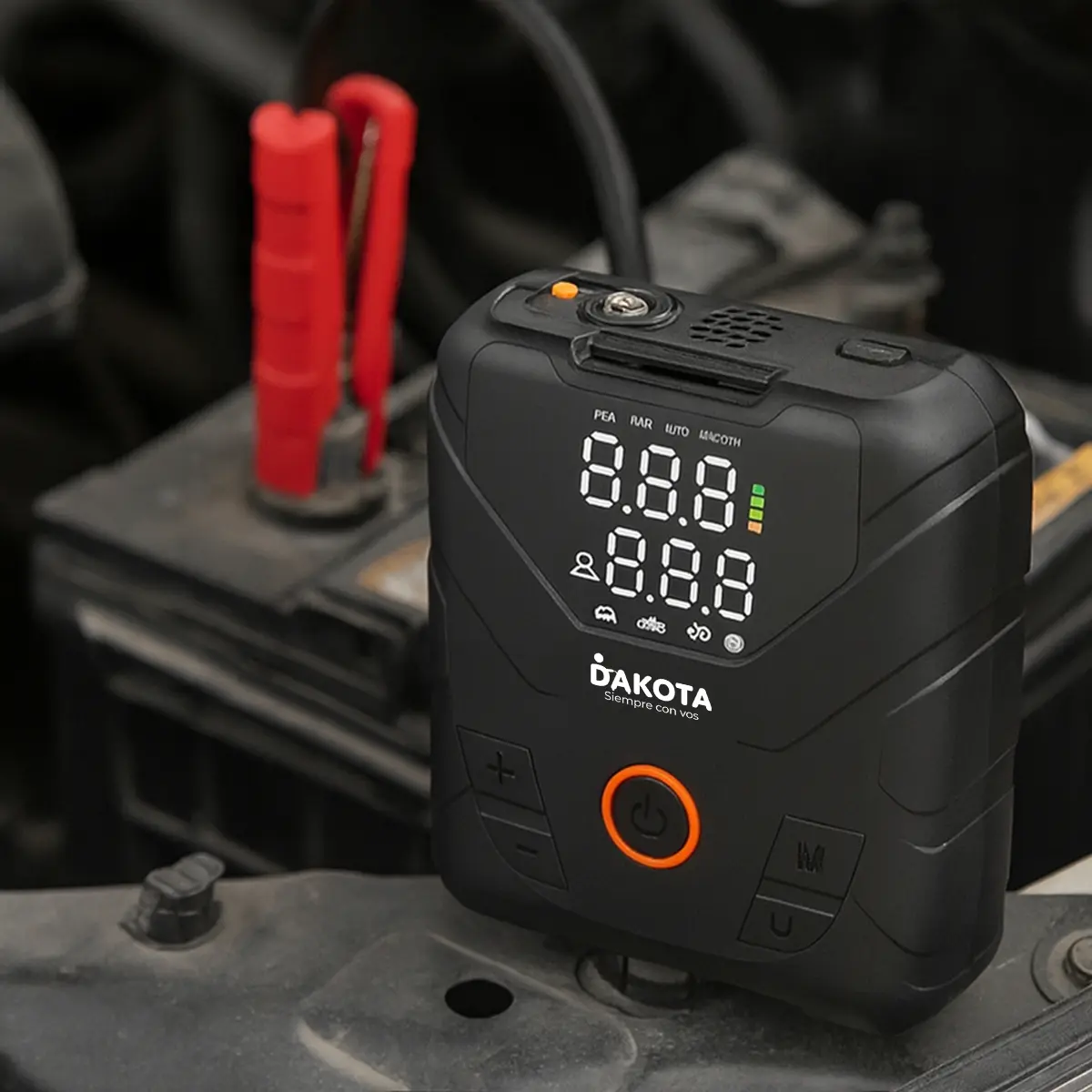 Arrancador Batería Auto Dakota Inflador Portátil