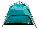Carpa Verde Dakota Para Camping 4 Personas 2,00 X 2,00 X 1,35 M Con Techo Armado Automático