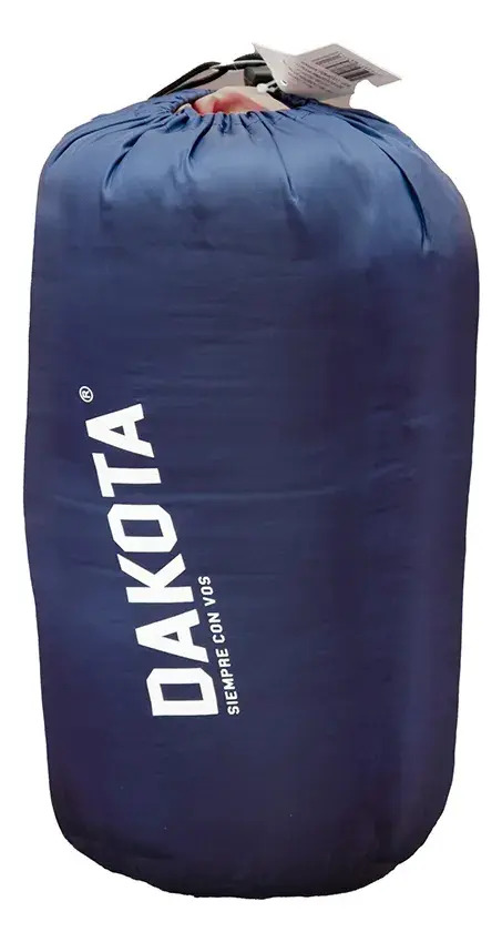 Combo X2 Bolsas De Dormir Térmica Impermeable Dakota Rectangular 10°c A 20°c Azul-naranja Azul-naranjax2 Derecho