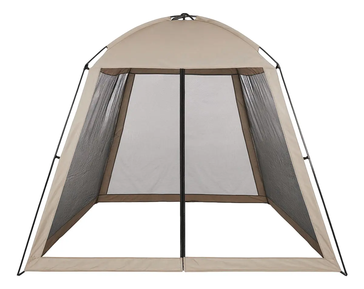 Carpa Gazebo Fácil Armado Dakota Con Mosquitero Ca33-215 Capacidad Para 6 Personas Color Beige