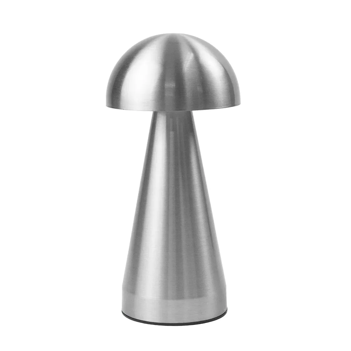 Combo X2 Velador Lámpara Led Táctil Dakota Diseño Hongo Recargable Usb 3 Intensidades Gris