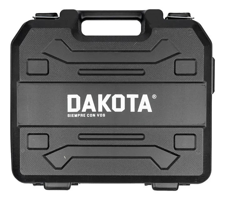 Combo Taladro Destornillador Inalámbrico Dakota 21v + Pistola De Calor 2000w Profesional Con Valija Accesorios Kit Herramientas