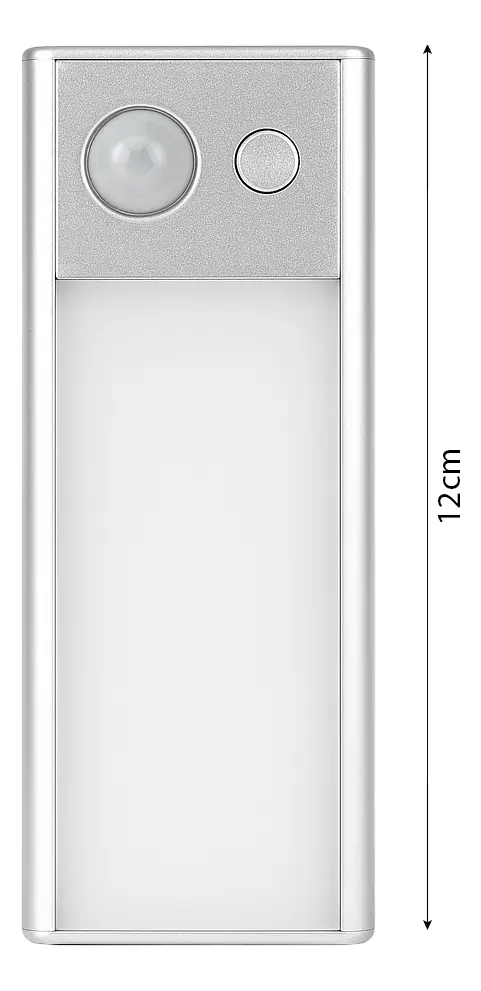 Combo X 4 Barra De Luz Led Sensor Movimiento Recargable 12x4cm Dakota Fría Cálida Neutro Nivel De Brillo Ajustable Bajo Alacena, Cocina Blanco Cálido Frio Neutro