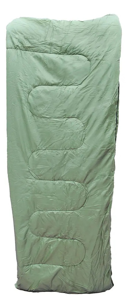 Bolsa De Dormir Térmica Impermeable Dakota Camping Rectangular Temperatura De 10ºc A 20ºc Verde Derecho - Inferior