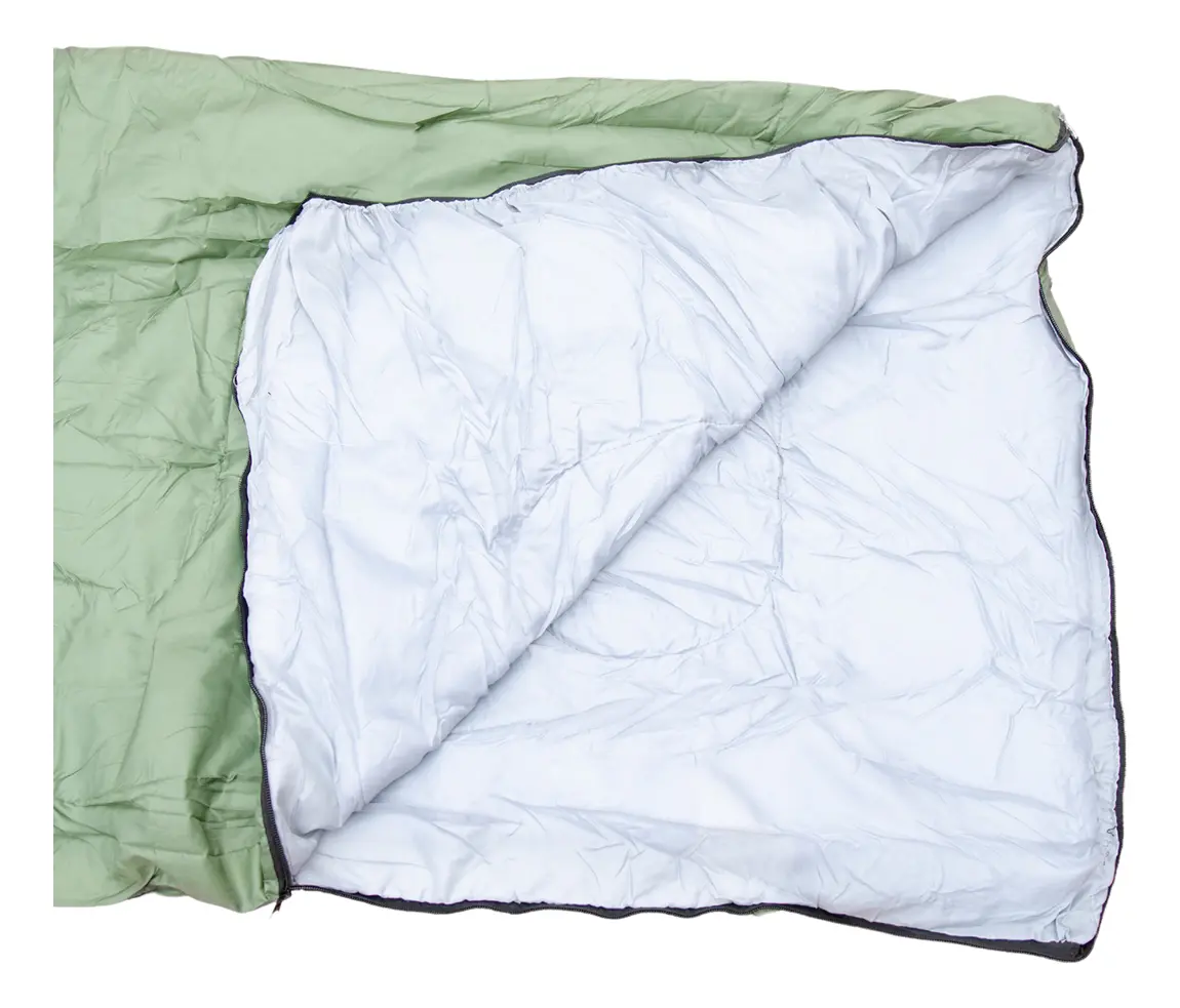 Bolsa De Dormir Térmica Impermeable Dakota Camping Rectangular Temperatura De 10ºc A 20ºc Verde Derecho - Inferior