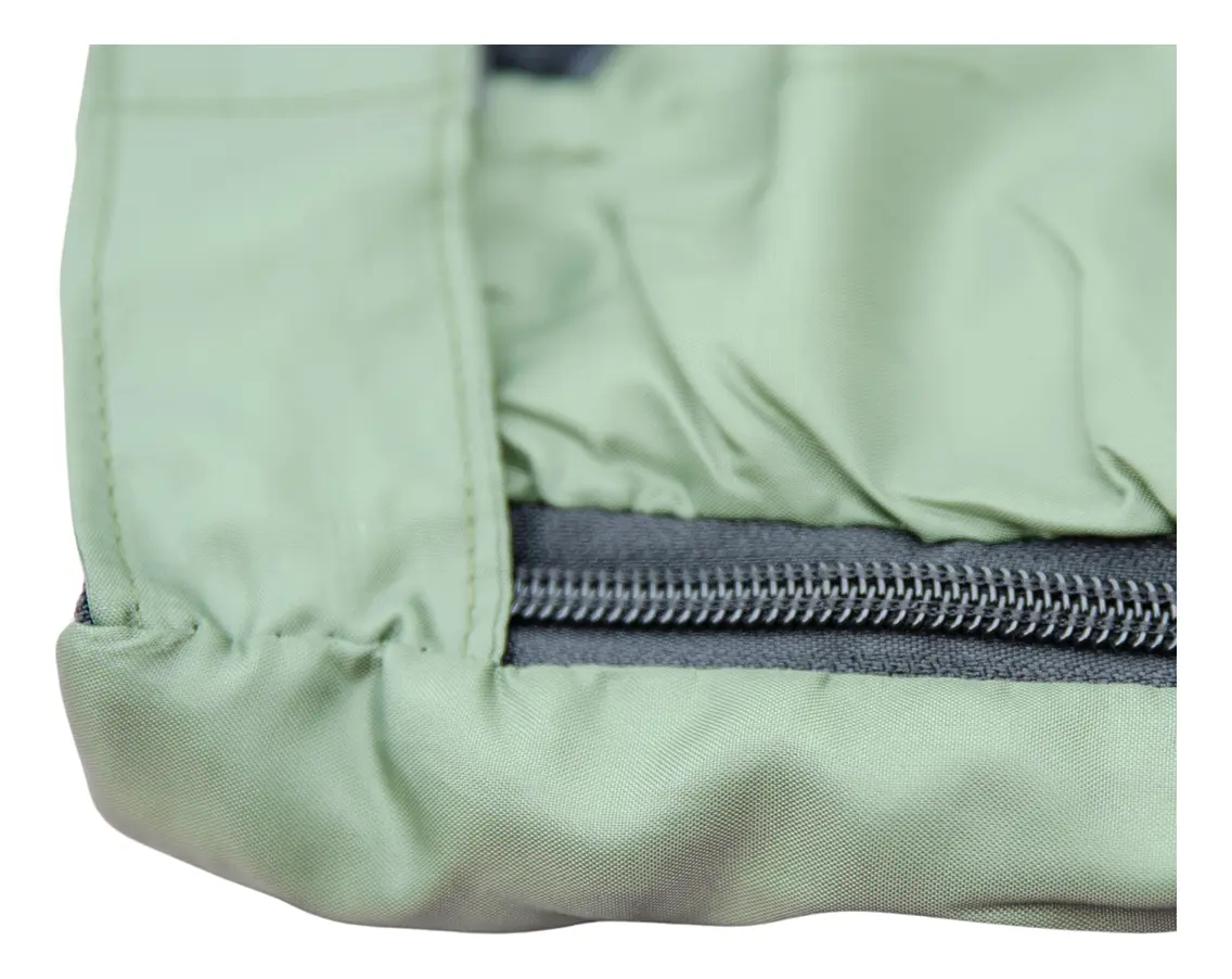 Bolsa De Dormir Térmica Impermeable Dakota Camping Rectangular Temperatura De 10ºc A 20ºc Verde Derecho - Inferior