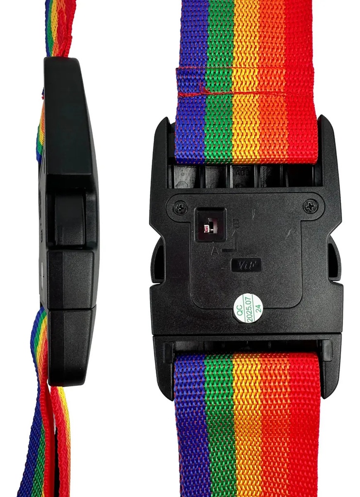 Correa De Seguridad Para Valijas Dakota Con Combinación Numérica Ajustable De 3 Metros En Color Multicolor Lisa