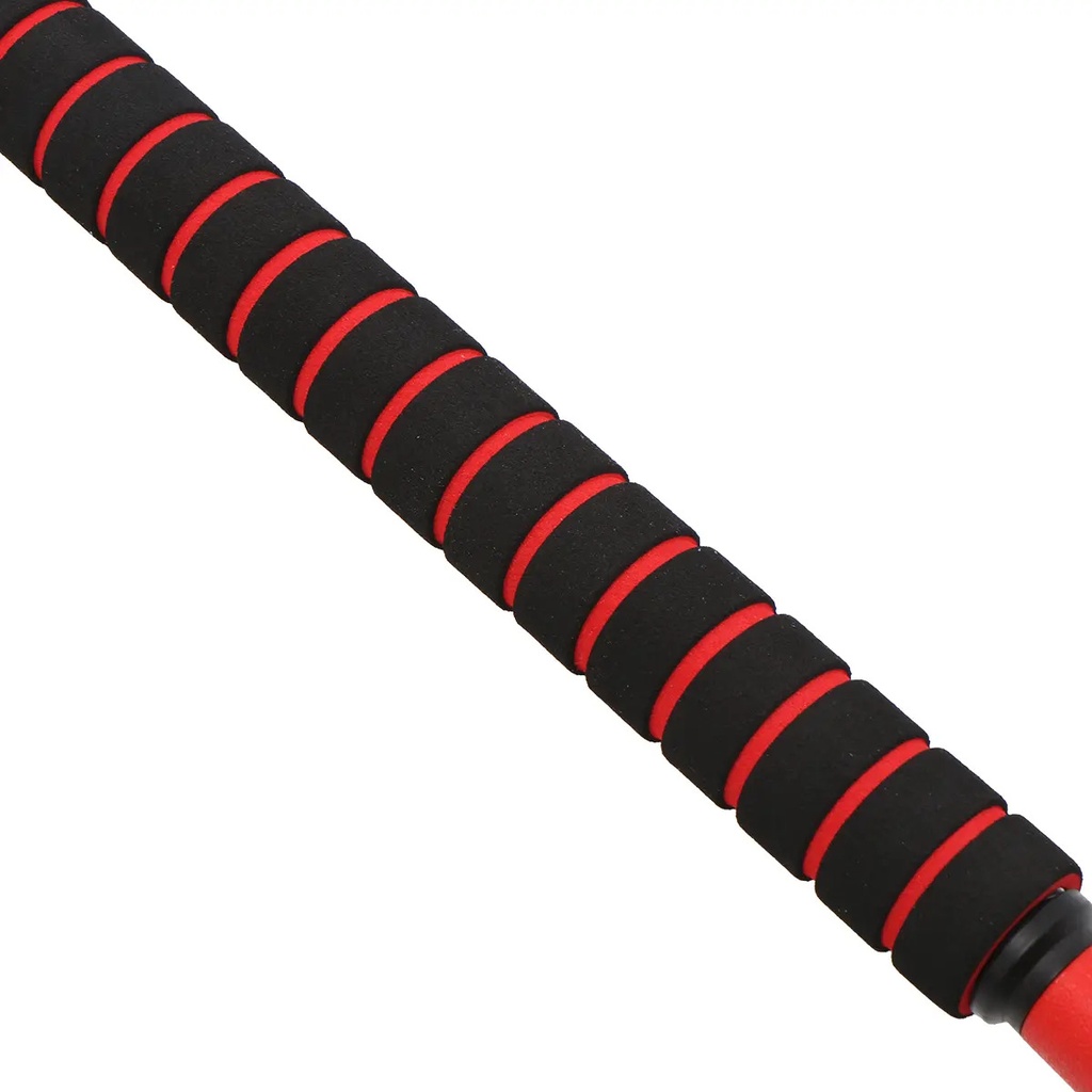 Kit Mancuernas + Pesas Rusas Dakota 20kgs Con Discos Pvc Con Tope A Rosca Negro-rojo