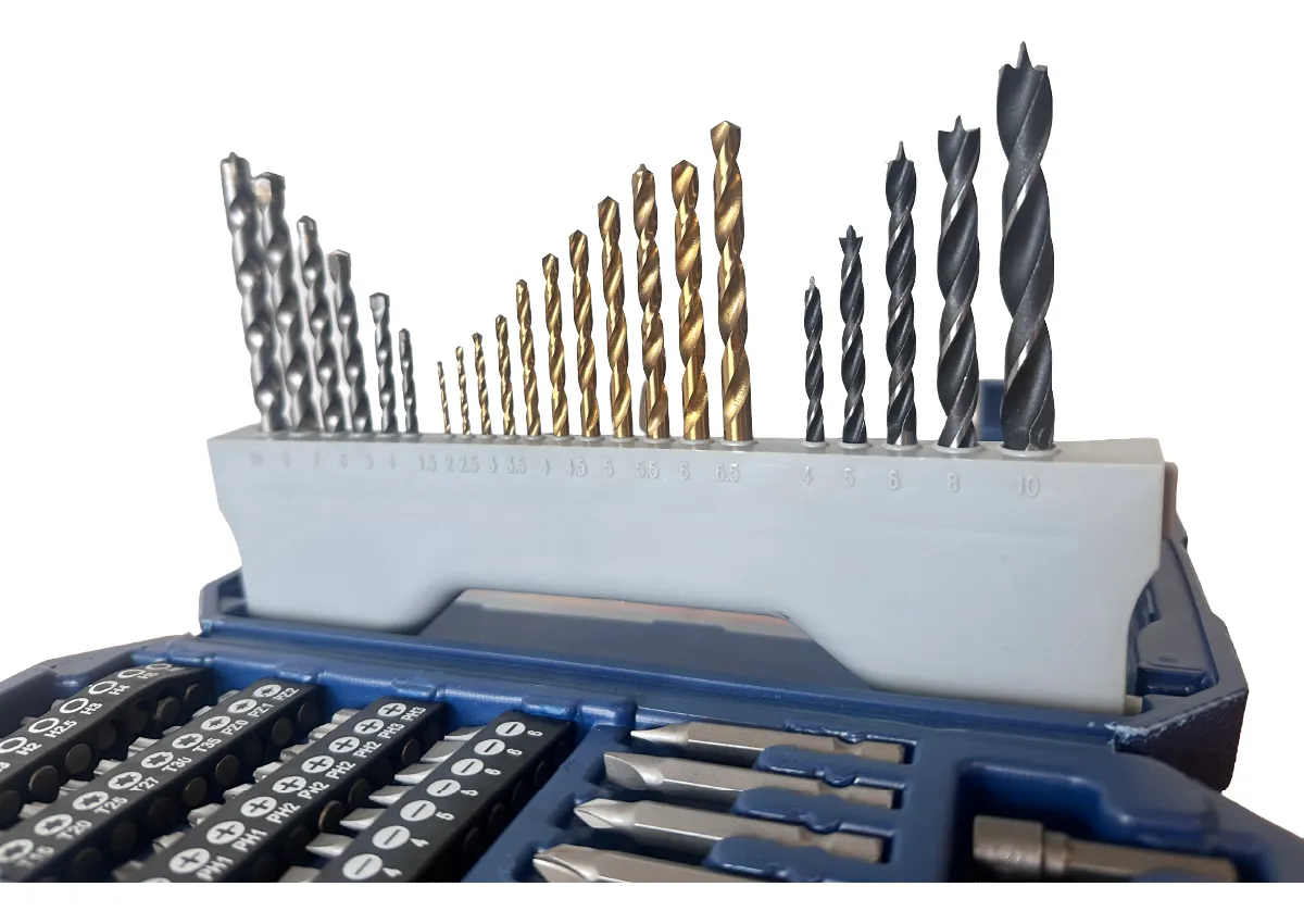 Kit Mechas Y Puntas Dakota Para Taladro Atornillador 82 Pcs
