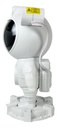 Astronauta Proyector Velador Con Parlante Dakota Galaxia Estrellas Lampara Luz Led Estéreo Control Remoto Estructura Blanca