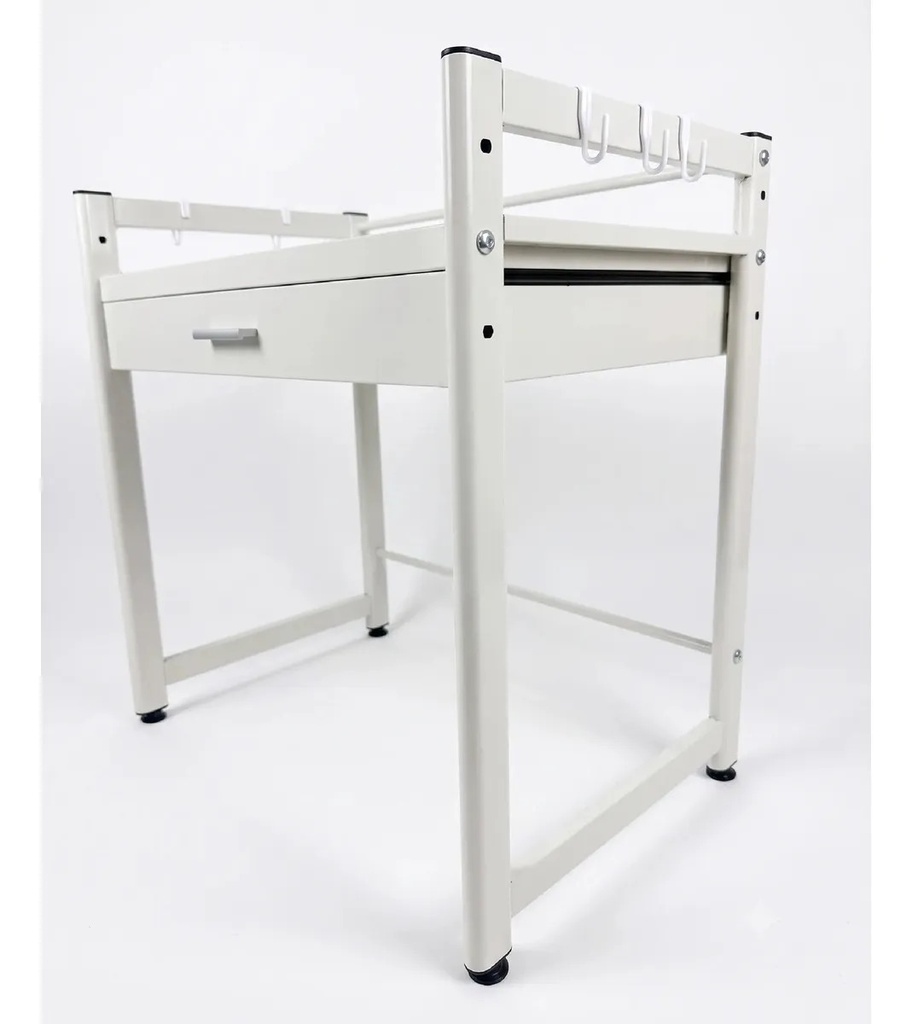 Estante Organizador Para Microondas Y Horno Eléctrico Dakota Con Cajón Blanco