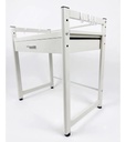 Estante Organizador Para Microondas Y Horno Eléctrico Dakota Con Cajón Blanco