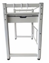 Estante Organizador Para Microondas Y Horno Eléctrico Dakota Con Cajón Blanco