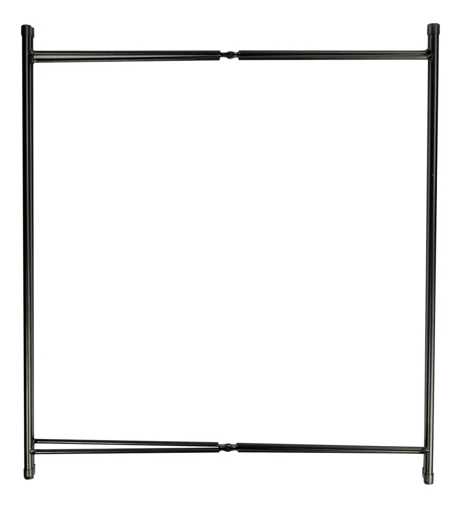Mesa Ratona Auxiliar Dakota Redonda Plegable Con Bandeja Desmontable Negro