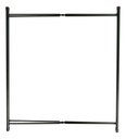 Mesa Ratona Auxiliar Dakota Redonda Plegable Con Bandeja Desmontable Negro