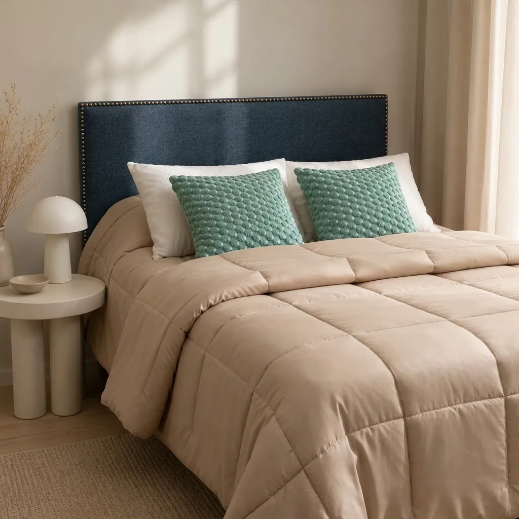 Firefly_Gemini Flash_Reemplazar la frazada Gris por la beige de poliester 137973.webp