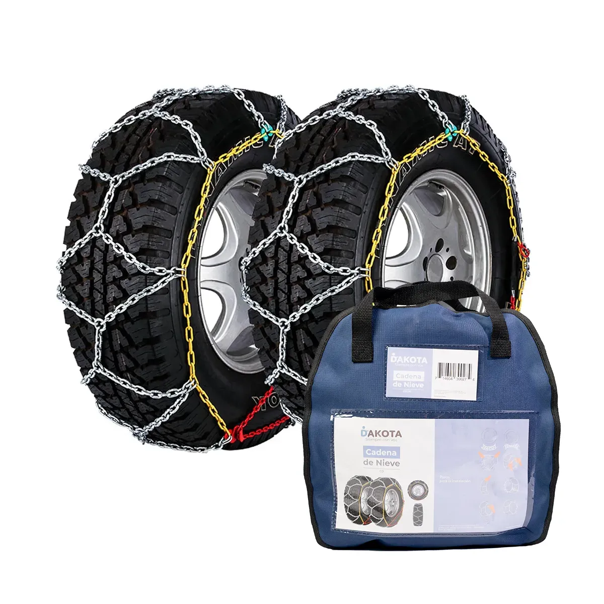 Cadena De Nieve Cd230 Para Auto Y Camioneta Antideslizante Reforzada