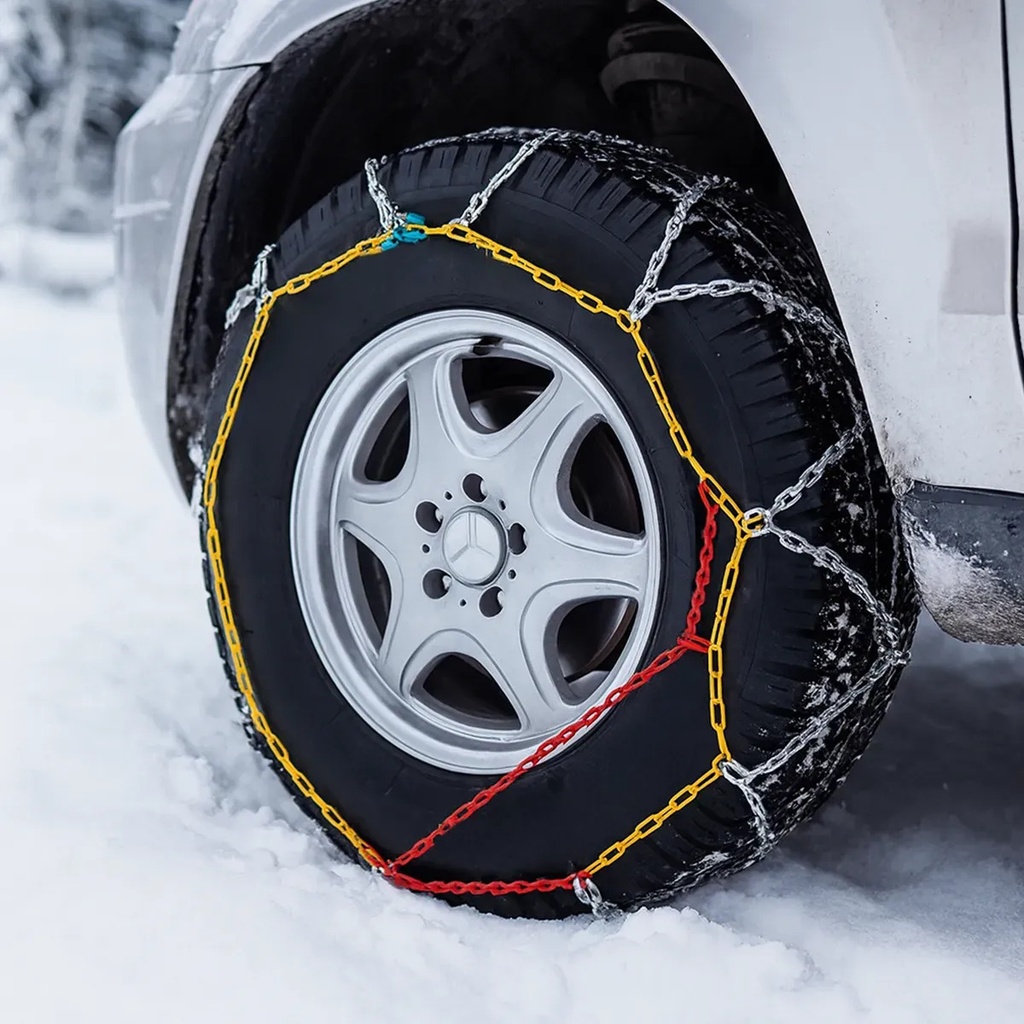 Cadena De Nieve Cd60 Para Auto Antideslizante Alta Resistencia Invierno