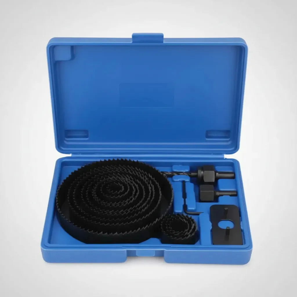 Juego Sierra Copa Para Taladro 17 Piezas Para Madera Mdf Melamina Yeso Plástico Con Estuche Acero Al Carbono