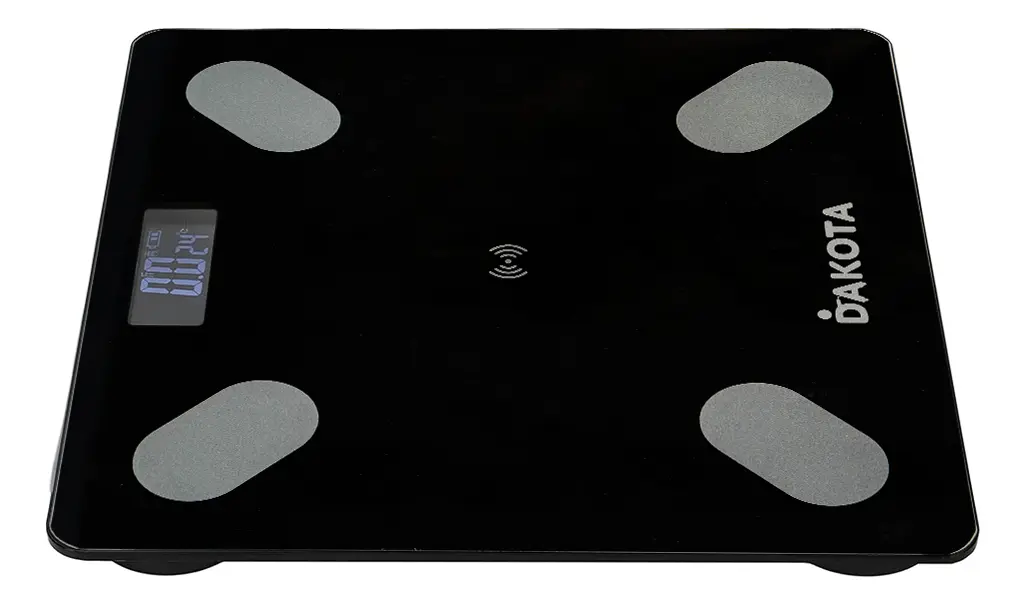 Balanza Digital De Baño Para Personas Dakota 180kg Inalámbrica Bluetooth Negro