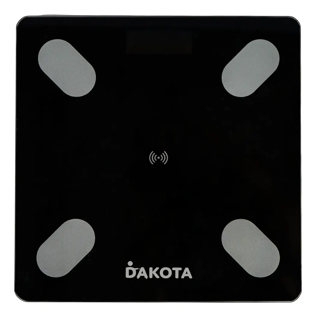 Balanza Digital De Baño Para Personas Dakota 180kg Inalámbrica Bluetooth Negro