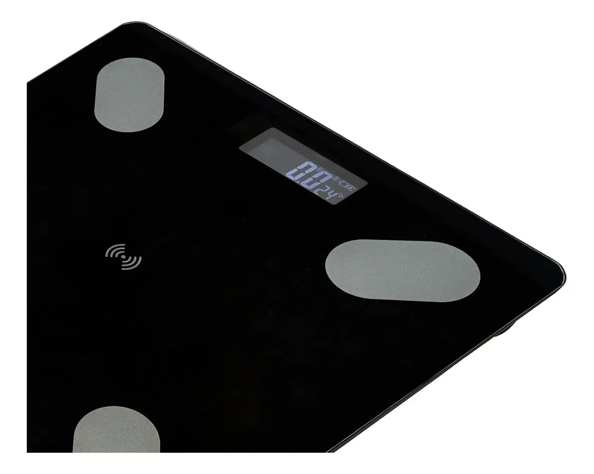 Balanza Digital De Baño Para Personas Dakota 180kg Inalámbrica Bluetooth Negro