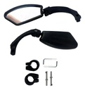 Kit Espejos Retrovisores Bicicleta Dakota 360 Grados Ajustables Universal Manubrio Mtb Ruta Par Izquierdo Derecho Negro