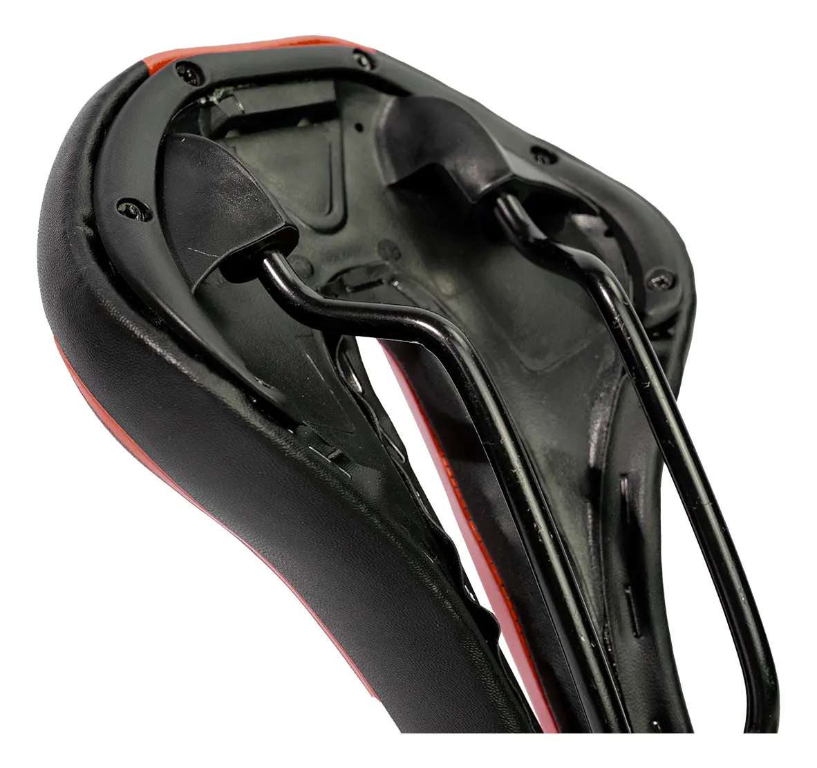 Combo Asiento Para Bicicleta Super Gel Antiprostatico Rojo + Soporte Celular Aluminio Negro 27.5 Cm 14.5 Cm