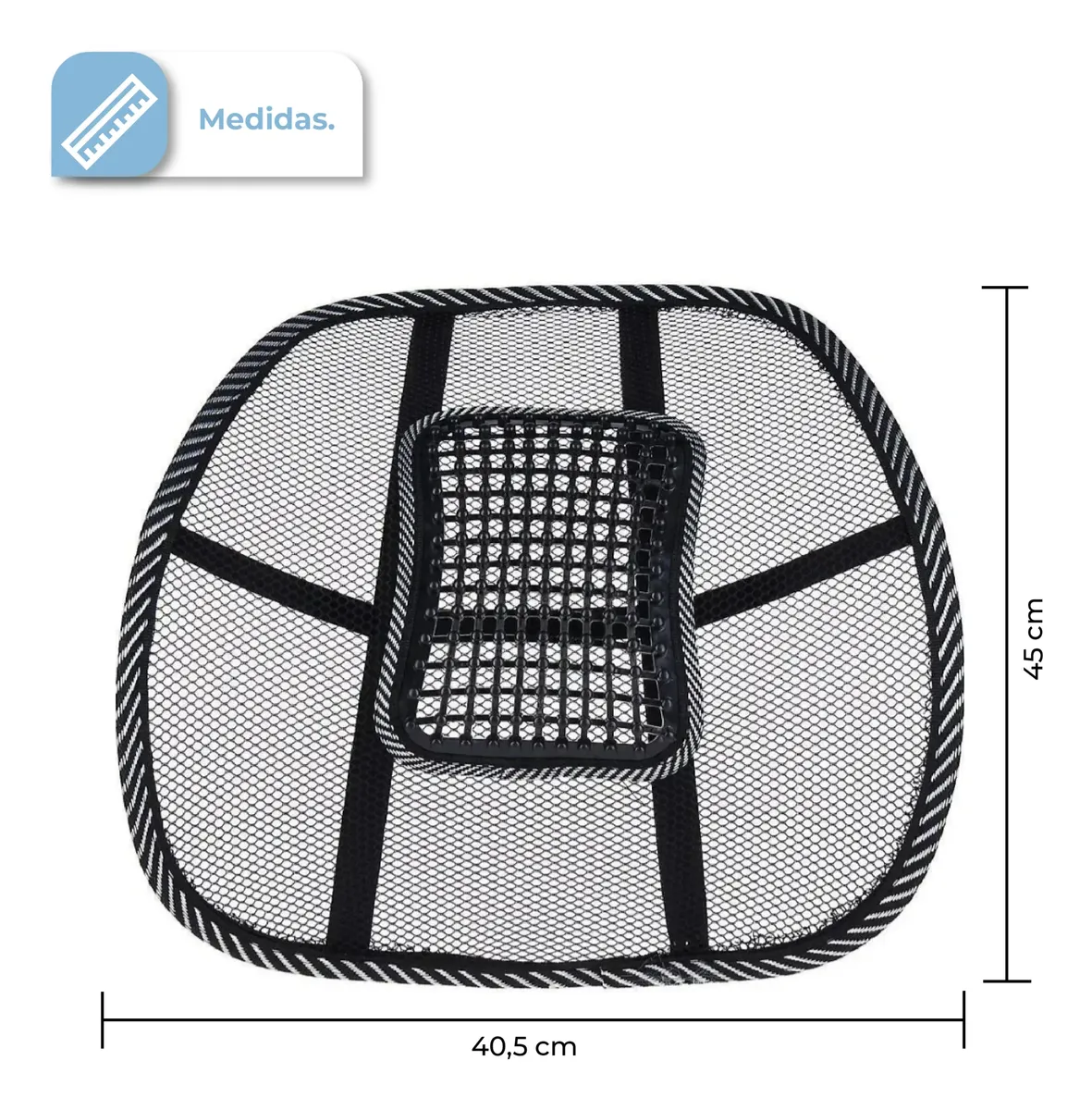 Soporte Lumbar Ergonómico Dakota Para Auto Y Oficina
