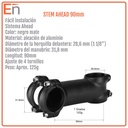 Stem 90mm Bicicleta Mtb Aluminio 28.6 X 31.8 Negro