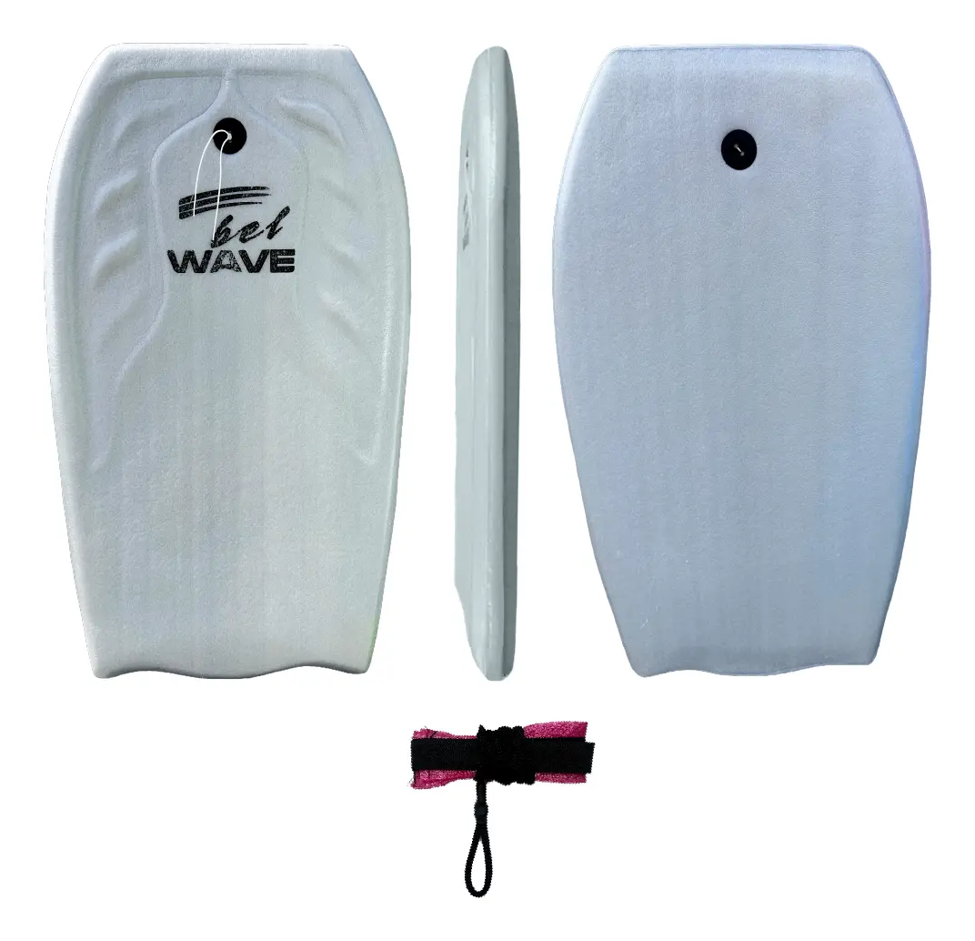 Combo 2x Tabla Barrenador Niños Bodyboard 58cm Playa Surf Bel 30000 Color Gris + Pita De Regalo Grisx2