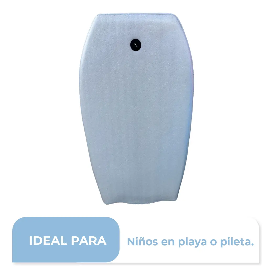 Combo 2x Tabla Barrenador Niños Bodyboard 58cm Playa Surf Bel 30000 Color Gris + Pita De Regalo Grisx2