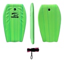 Combo X2 Tabla Barrenador Niños Bodyboard 58cm Playa Surf Bel 30000 Color Verde + Pita De Regalo Verdex2