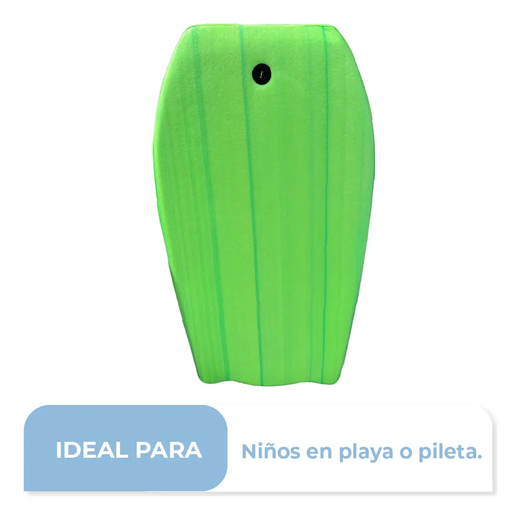 Combo X2 Tabla Barrenador Niños Bodyboard 58cm Playa Surf Bel 30000 Color Verde + Pita De Regalo Verdex2
