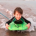 Combo X2 Tabla Barrenador Niños Bodyboard 58cm Playa Surf Bel 30000 Color Verde + Pita De Regalo Verdex2
