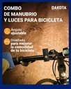 Combo Bicicleta Manubrio Incluye Stem Y Kit De Luces Delantera/trasera Dakota Color Negro